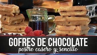 Haz GOFRES DE CHOCOLATE caseros de una forma rápìda y sencilla [upl. by Suoirrad]