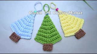 CROCHET TUTORIAL 🎄árbol de navidad a crochet fácil adornos NavideñosCrochet Christmas tree [upl. by Nyhagen184]