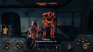 Fallout 4 Protectron destroys poor super mutant [upl. by Aianat660]