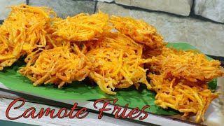 QUICK AND EASY SWEET POTATO FRIES RECIPE  Camote Fries [upl. by Acilef74]