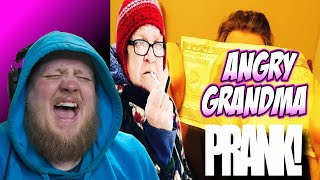 GIVING ANGRY GRANDMA 100 DOLLARS REACTION [upl. by Aicac]