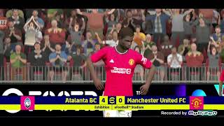 Atalanta 40 Manchester United  Champions League 2424 Match puuti [upl. by Douglas]