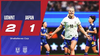 USWNT beat Japan to advance to SheBelieves Cup final  USWNT 21 Japan  Official Game Highlights [upl. by Galliett]