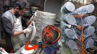 Brilliant Technique of Making Fiber Padel Rackets In Factory  How Tennis Ball Padel Racket Are Made [upl. by Legnaesoj821]