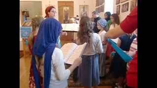 Childrens Choir Singing Trisagion [upl. by Yliak]