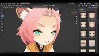 BLENDER Character Diona Rigify [upl. by Brinkema]