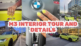 BMW M3 Interior Tour Luxury Meets PerformanceInside Full Tour Ultimate Sports Car [upl. by Arualana]