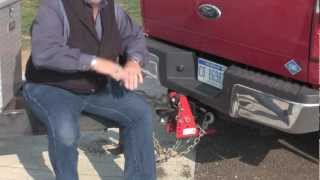 Shocker Hitch reviewed MrTruck air bag hitch suspension accessory review trailer coupler air ride [upl. by Ziladnerb69]