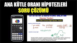 AnaKütle Oranıyla İlgili Hipotez Testleri Nasıl Çözülür Üniversite İstatistik Ve Olasılık Dersleri [upl. by Christean132]