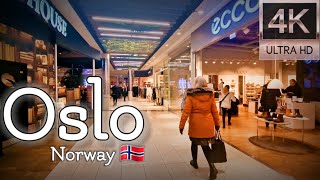 👣Walk with Me in Norway  Byporten Mall of Oslo  4K experience  Autumn 2023👣 [upl. by Hahnert713]