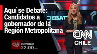 EN VIVO  Aquí se Debate Candidatos a Gobernador de la Región Metropolitana [upl. by Ginevra]