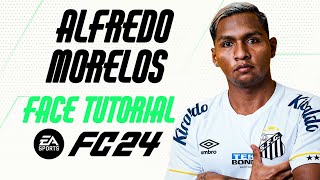 EA FC 24  ALFREDO MORELOS FACE TUTORIAL  STATS SANTOS [upl. by Ihcehcu]