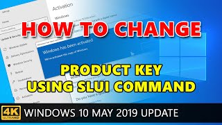 Windows 10 How to change the product key using slui 3 command [upl. by Akel972]