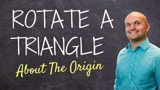 Learn how to rotate a triangle 90 degrees clockwise about the origin [upl. by Bab]