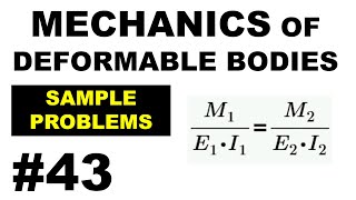 CECC2  Mechanics of Deformable Bodies  SAMPLE PROBLEMS 43 solution [upl. by Tirrag]