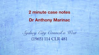 Sydney City Council v West Exclusion Clauses [upl. by Erastatus280]