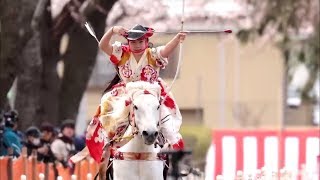 Women Horseback Archers Compete in Yabusame [upl. by Nylcsoj]