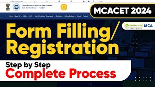 MAH MCA CET 2024  Registration Started  Step By Step Form Filling Process mahmcacet2024 [upl. by Stronski]