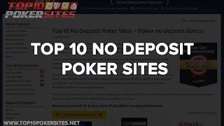 Top 10 No Deposit Poker Sites [upl. by Gudrun]