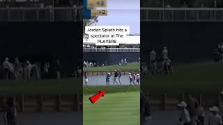 Jordan spieth hits the crowd and it saves him from the cut golf subscribe [upl. by Lsiel]