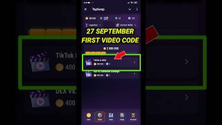 TapSwap Code Today  Tik Tok In 2024  TapSwap 27 September Video Code  Daily Video Code TapSwap [upl. by Steele946]