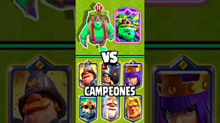 DUENDE GIGANTE EVOLUCIONADO vs TODOS LOS CAMPEONES  clashroyale [upl. by Eralcyram636]