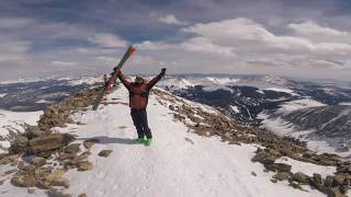 Quandary Peak Ski Ascent [upl. by Yenttihw]