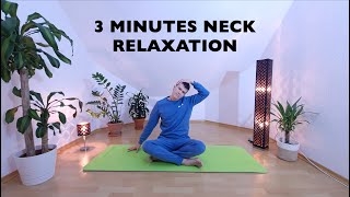 3 Minutes Neck Stretch  Neck Relaxation  3 Minuten Nackenentspannung  Nacken Yoga  Neck Yoga [upl. by Ainatnas]