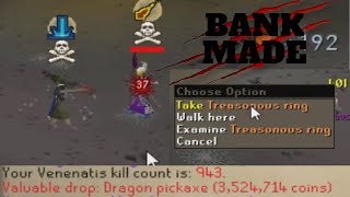 BANK MADE AntiPkin at Venenatis RARE DROPS [upl. by Nennek626]