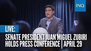 LIVE Senate President Juan Miguel Zubiri holds press conference  April 29 [upl. by Antonia]