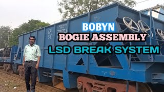 WAGON BOBYN BOGIE ASSEMBLY BREAK SYSTEM amp LOAD SENSING DEVICE LSD  railwaymechanicalinfo [upl. by Alena321]