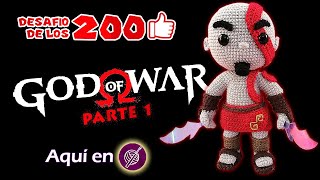 🗡Kratos AMIGURUMI🧶 a Crochet PASO A PASO 12  Desafio200Likes  6 [upl. by Aisereht191]