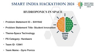 SIH submission PSSIH1542 Gyroids In Hydroponics For Space Farming [upl. by Worthy]