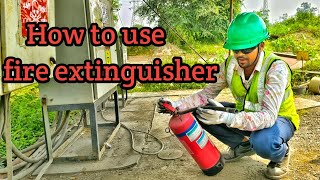 How to use fire extinguisher  fire extinguisher training video  in Hindi  fireextinguisher [upl. by Ocirled]