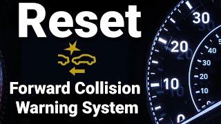 Free ways to Fix and Reset FCW Forward Collision Warning Light Stays OnPreCollision System Light [upl. by Brice]