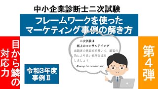 中小企業診断士二次試験 フレームワークを使ったマーケティング事例の解き方 第４弾 [upl. by Duster]