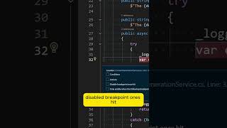 Advanced breakpoints settings in visualstudio [upl. by Gail]