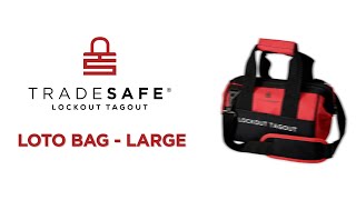 Lockout Tagout Bag  LOTO Tool Bag Organizer Large  TRADESAFE [upl. by Rona]