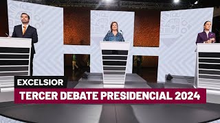 Tercer debate presidencial 2024  Programa completo [upl. by Ynnaf]