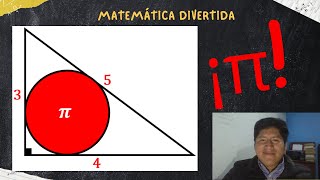 Triangulo de 34 y 5 y π  Emocionante problema de geometría [upl. by Ibbie]