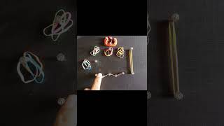 Making name of Allah beautifully through different color rubber bands allah shortvideo shorts [upl. by Nilson135]