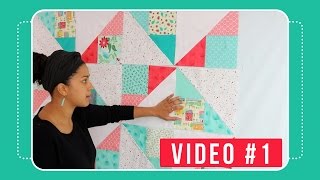 Garden Confetti Quilt Along Video 1 [upl. by Lamag80]