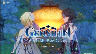 Hidden Xiao and Lumine Date Scene after Lantern Rite main Event 44 Event Story  Genshin Impact [upl. by Nelram]