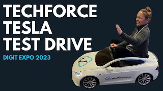 TechForce Tesla Test Drive at Digit Expo 2023 [upl. by Dotty]