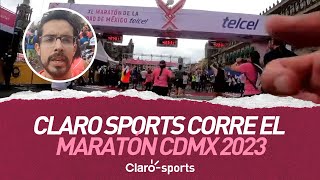 Claro Sports corre el Maratón CDMX 2023 ¡los 42195 kilómetros [upl. by Freeman]