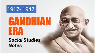 Indian History Gandhian era 1917 1947 [upl. by Noral]