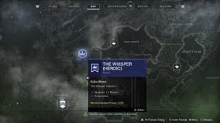 How to get to the unlimited thrall in the Whisper Mission  The Green Room  Destiny 2 [upl. by Cila]