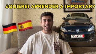 ¿Quieres APRENDER a IMPORTAR COCHES de ALEMANIA  FORMACIÓN ASESORÍA y SEGUIMIENTO 🚗🇩🇪 [upl. by Renick]