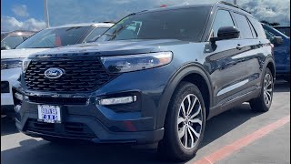 Stone Blue on a 2023 Ford Explorer ST [upl. by Eiggem]