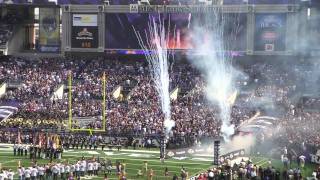 Baltimore Ravens Player Intros 102410 vs Bills with Superbowl Reunion [upl. by Sande]